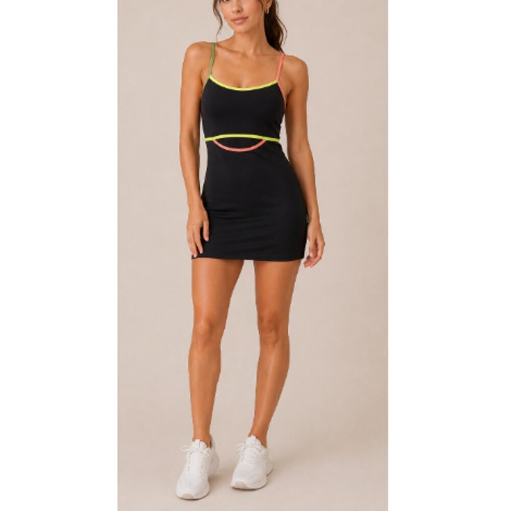 Spiritual Gangster Women's Black Winnie Active Dress Size S